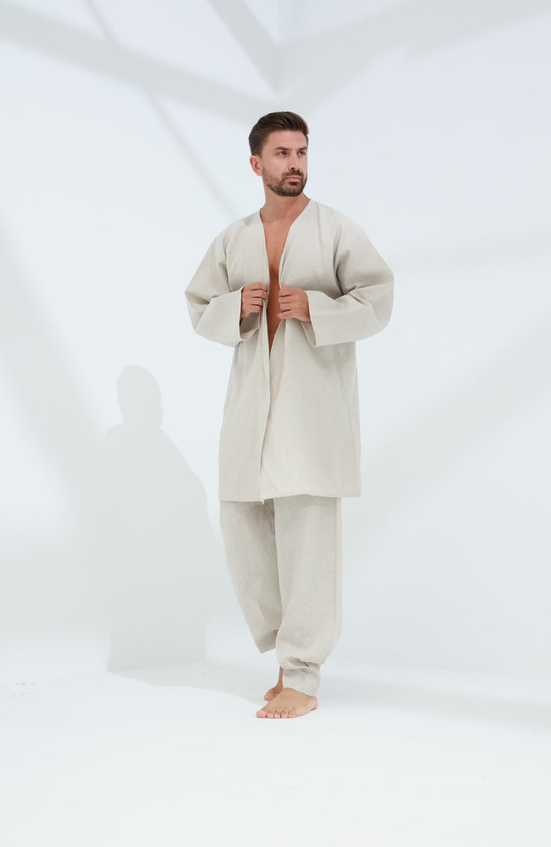 Men's Linen Cardigans G Linen World