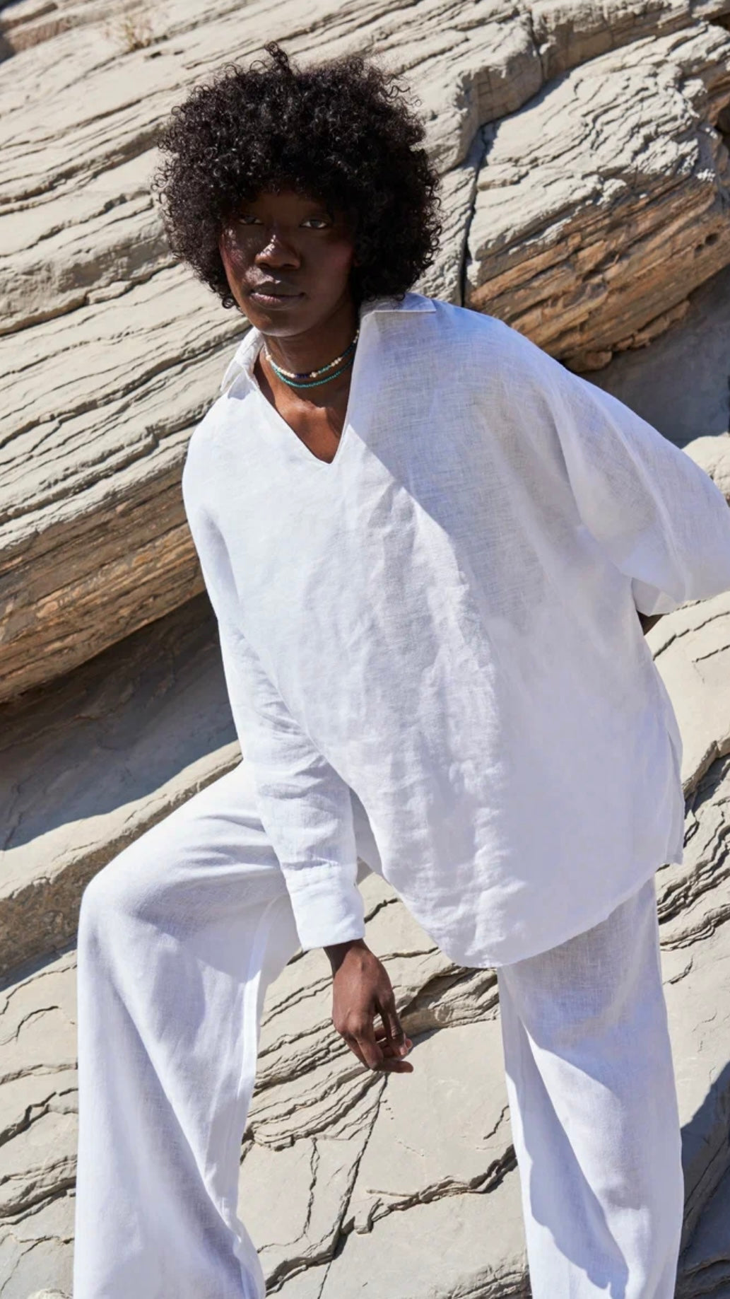 Armonia Pure Linen Shirt Blanco