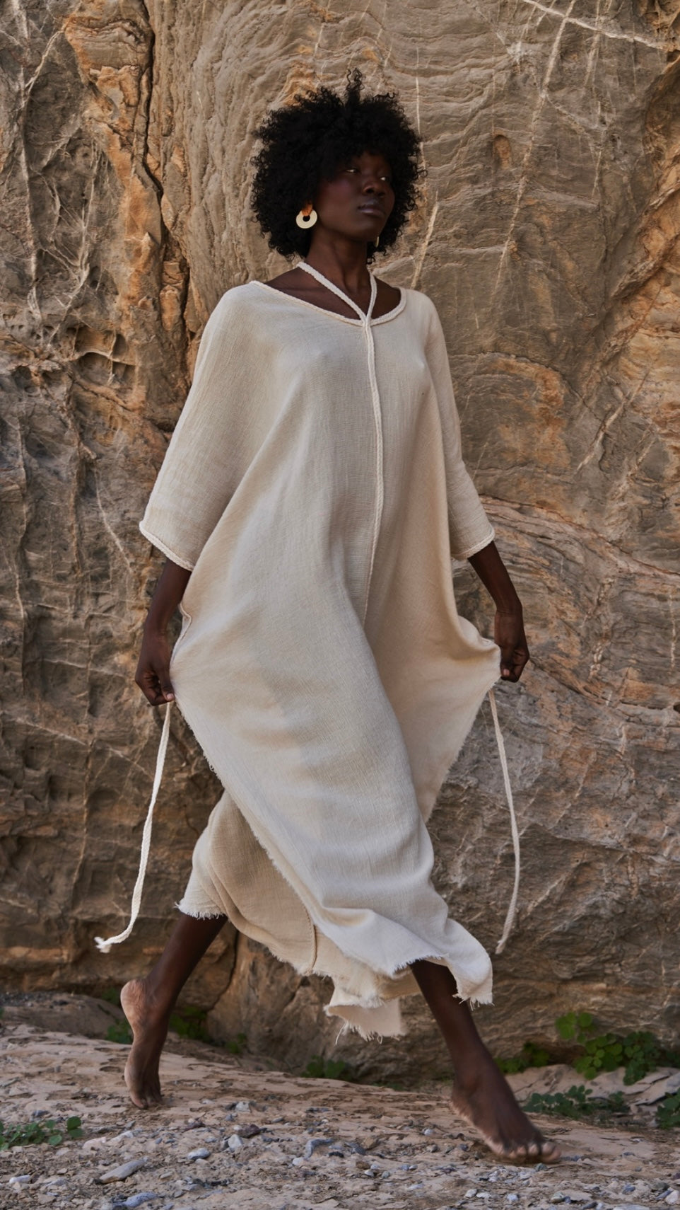 Sande Linen Kaftan Burro