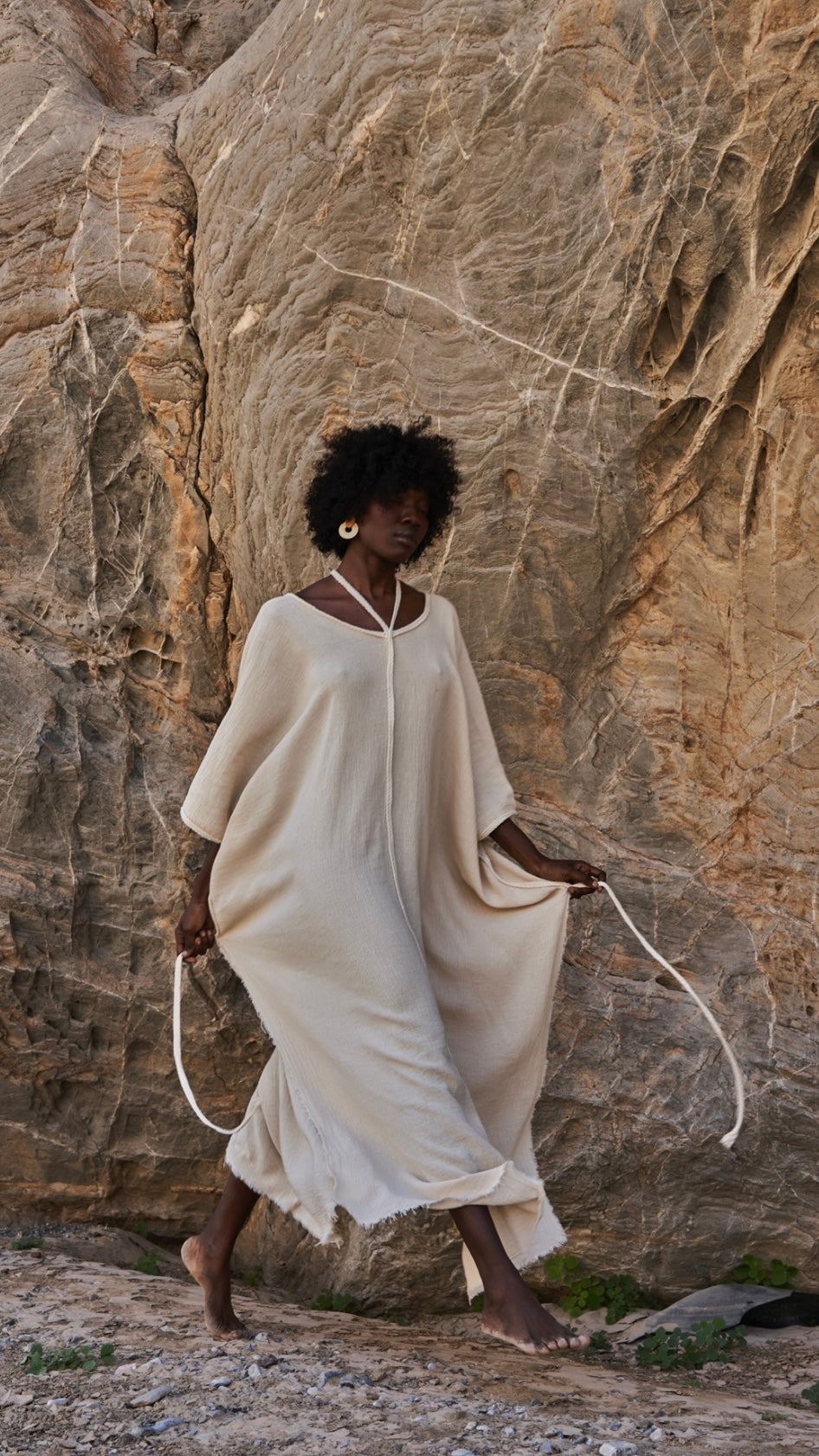 Sande Linen Kaftan Burro