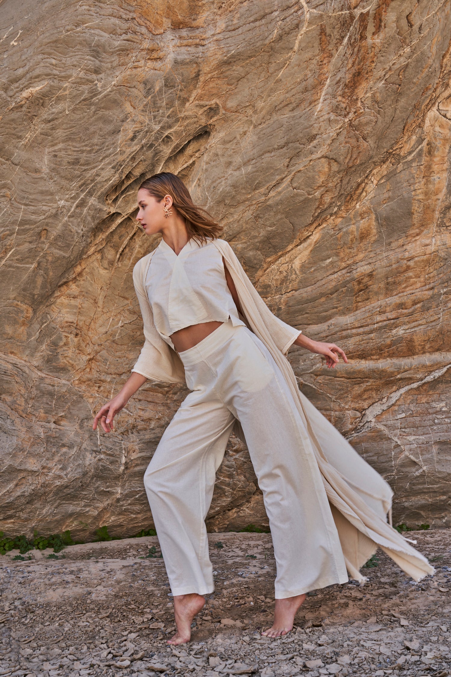 Sande Linen Abaya Burro