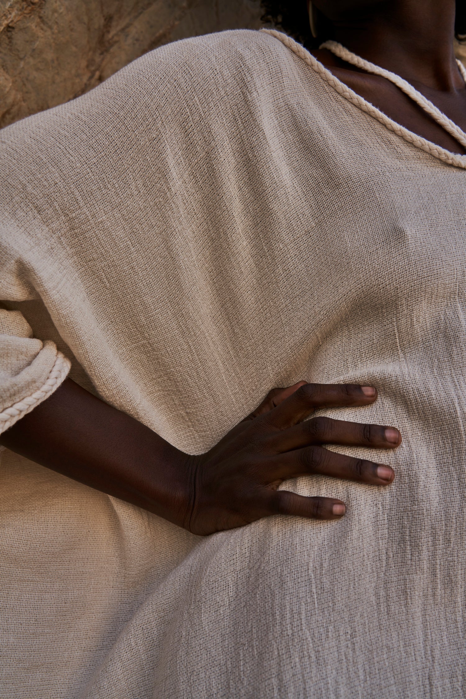 Sande Linen Kaftan Burro