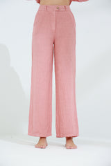 Armonia Straight Leg Linen Pants Caramel | G Linen World