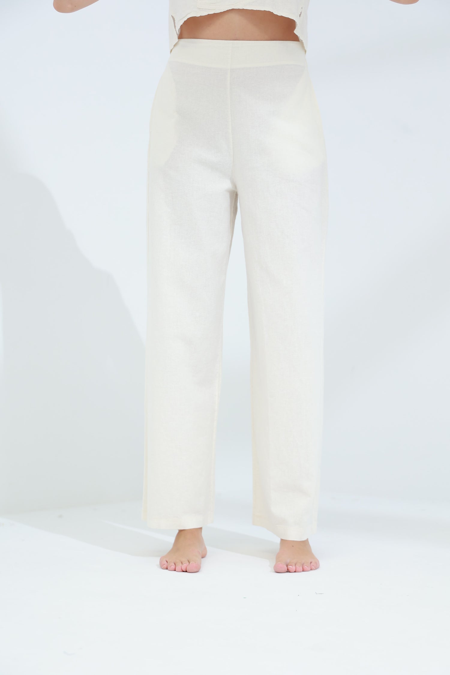 Colpo Linen Wide Leg Pants Burro | G Linen World