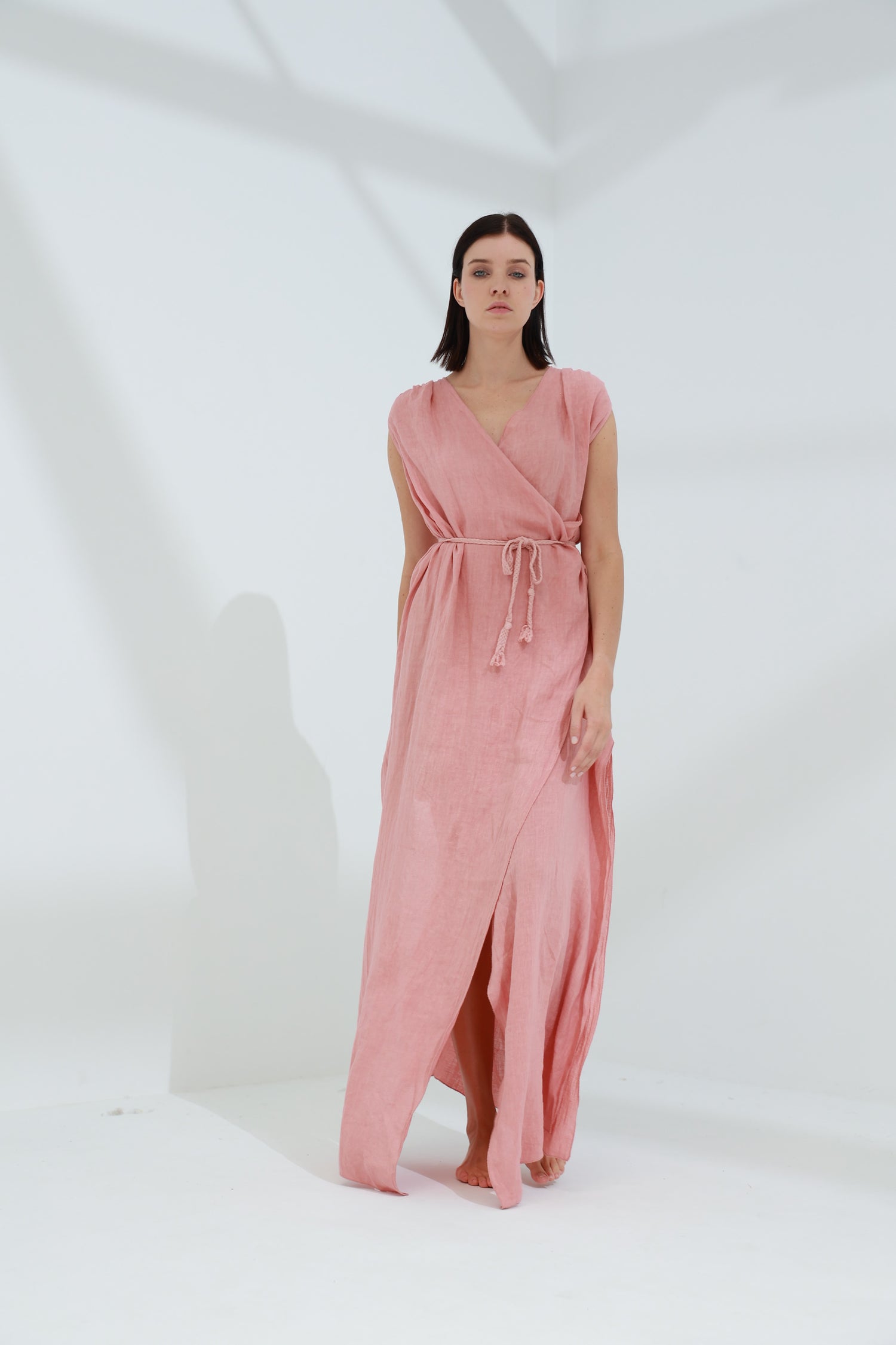Pelle Pure Linen Cape Caramel | G Linen World