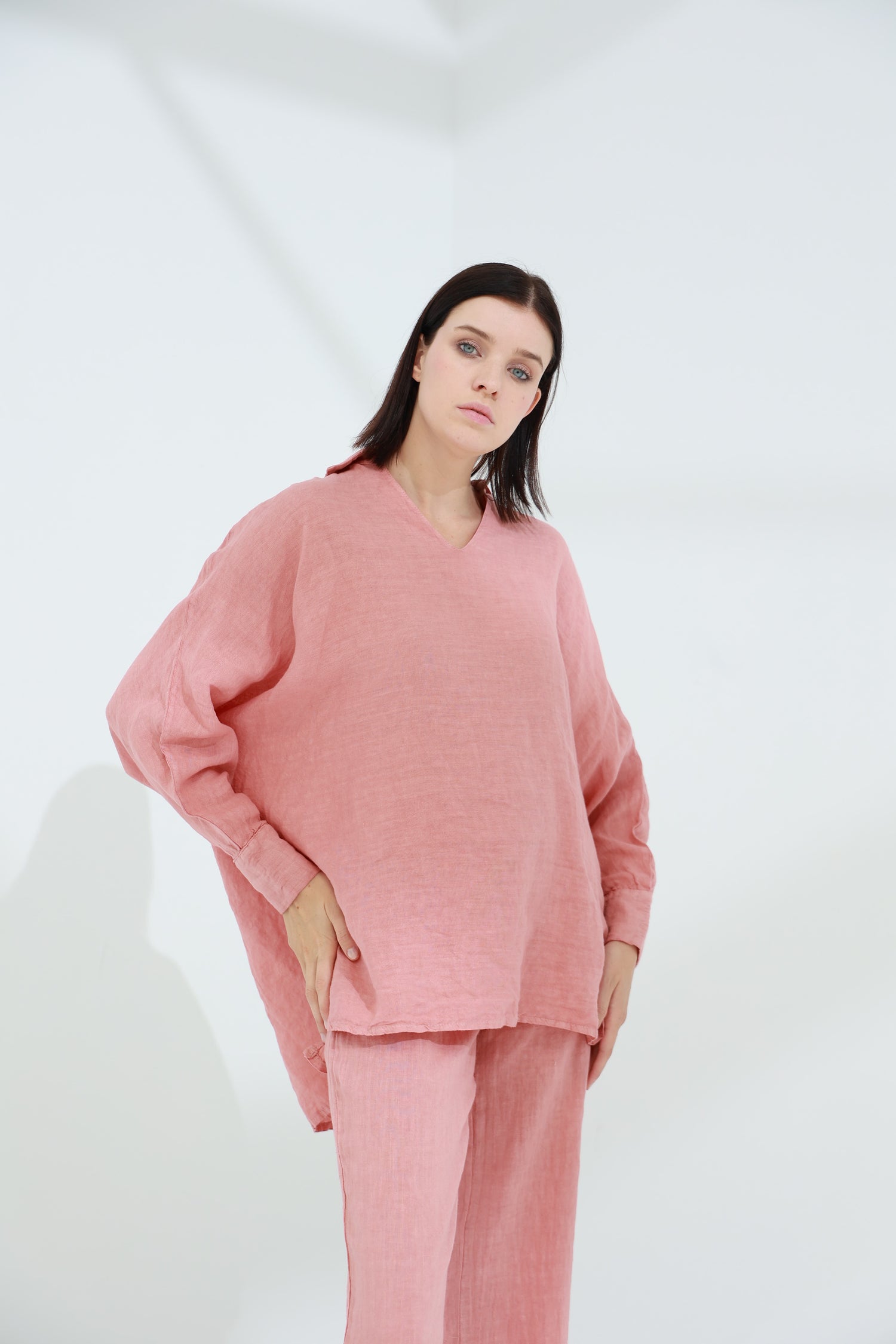 Armonia Pure Linen Shirt Caramel | G Linen World