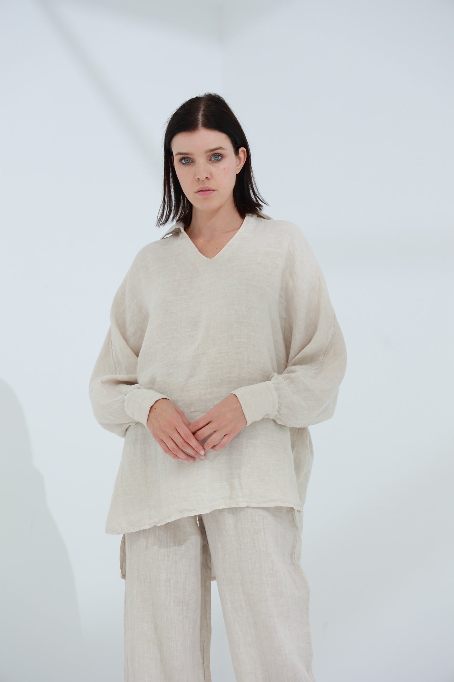 Armonia Pure Linen Shirt Sabbia | G Linen World
