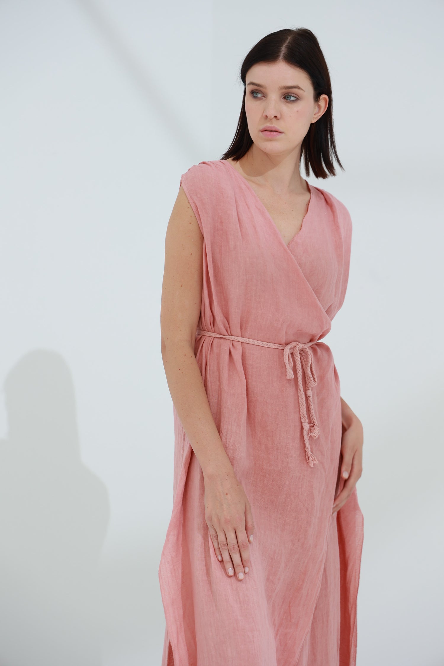 Pelle Pure Linen Cape Caramel | G Linen World