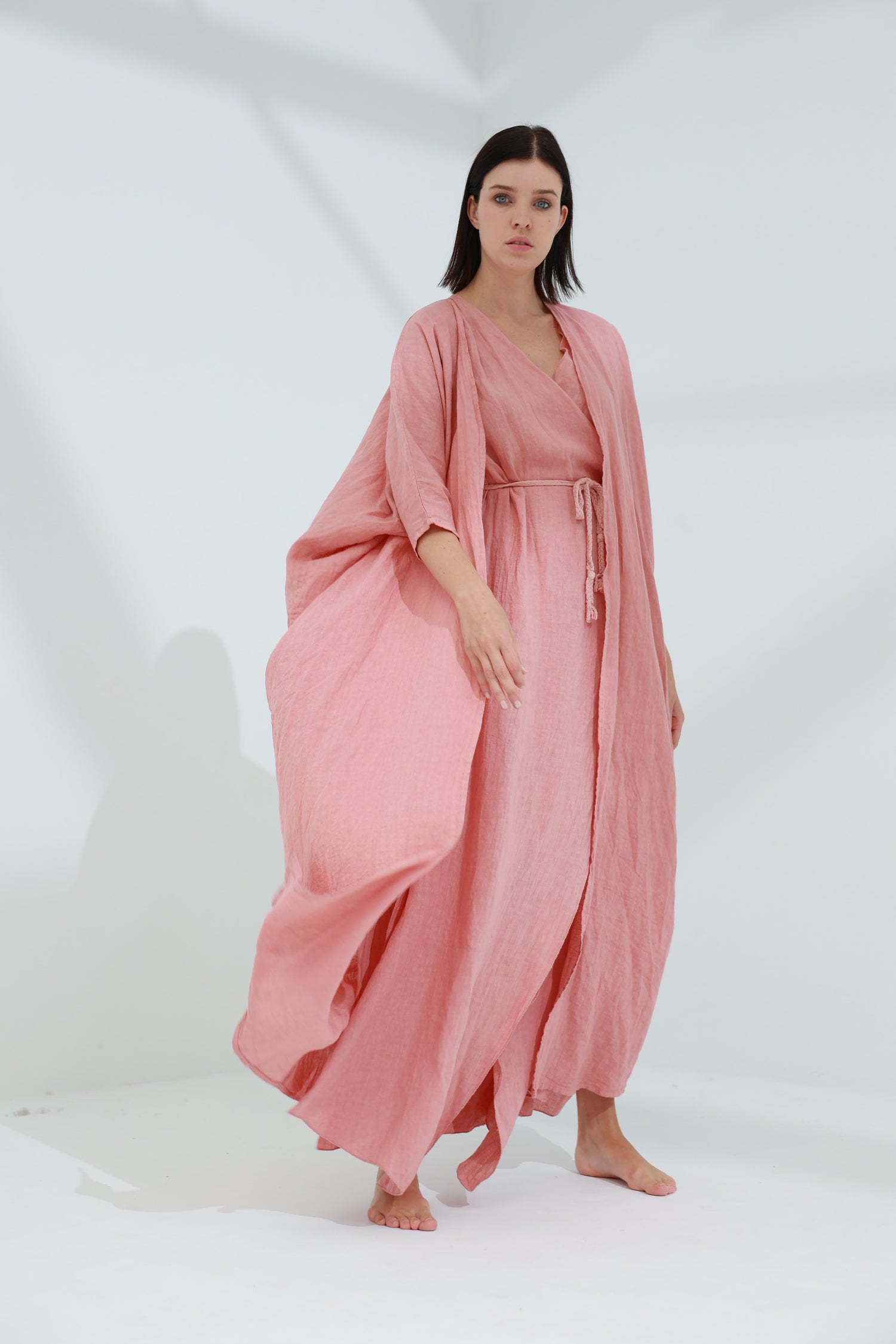 Pelle Pure Linen Cape Caramel | G Linen World