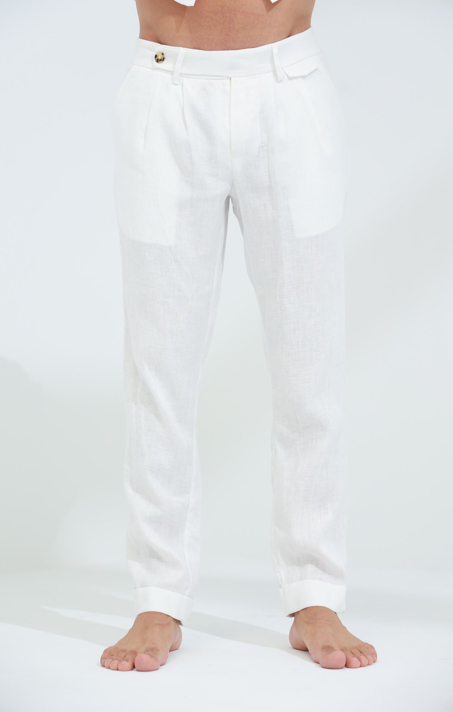 Armonia Men's Linen Pants - Optico | G Linen World