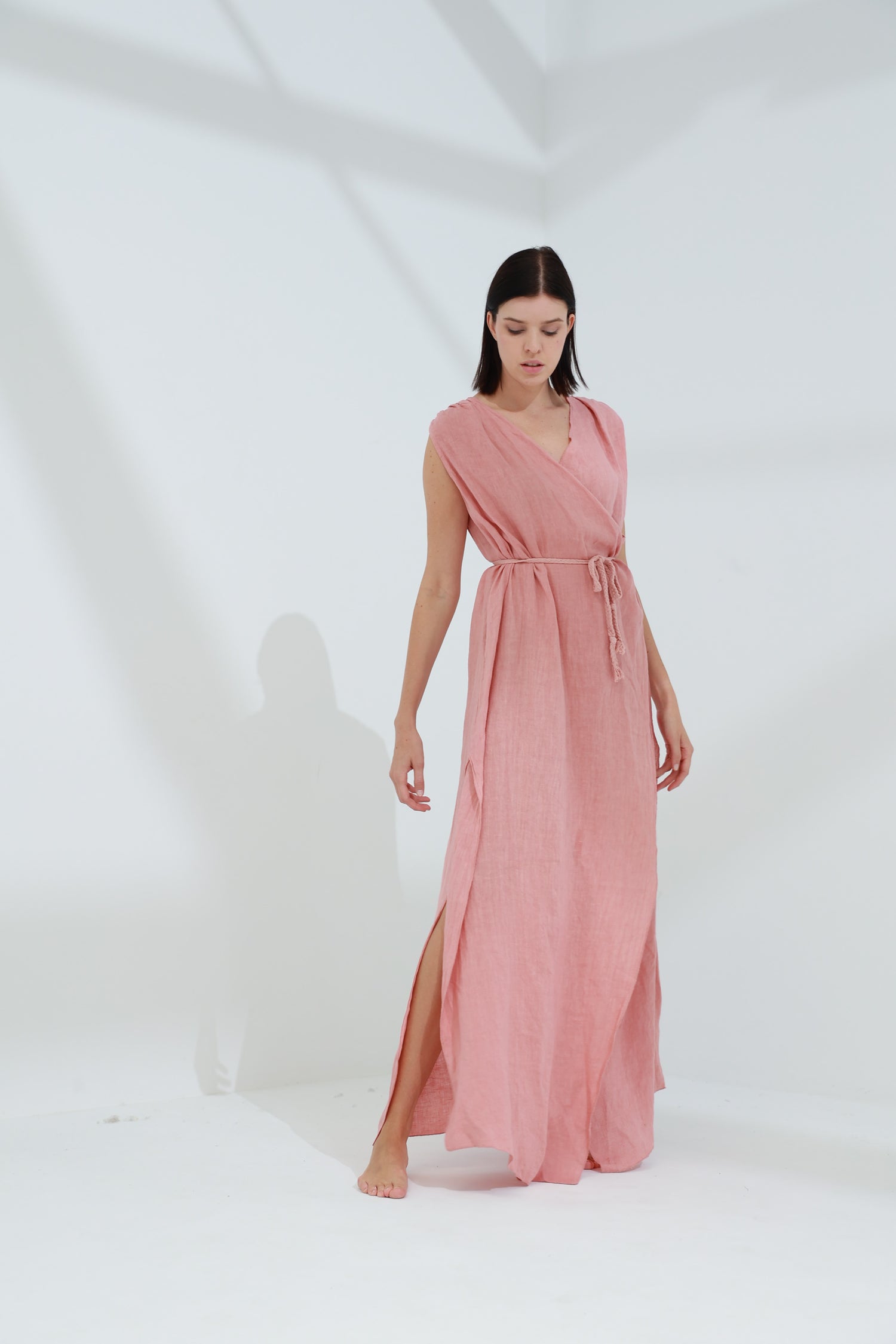 Pelle Pure Linen Cape Caramel | G Linen World