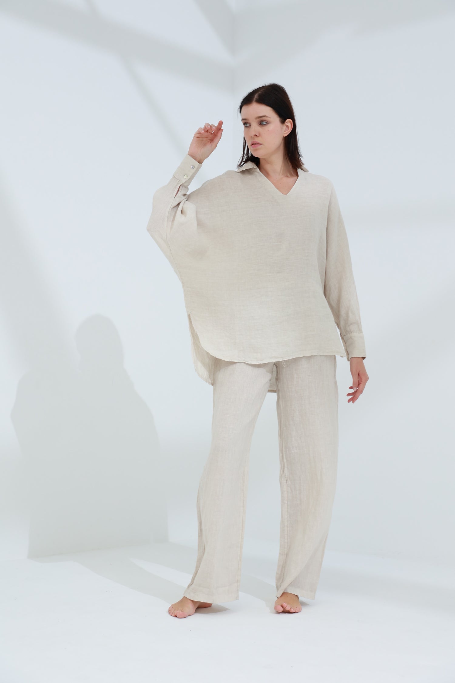 Armonia Pure Linen Shirt Sabbia | G Linen World