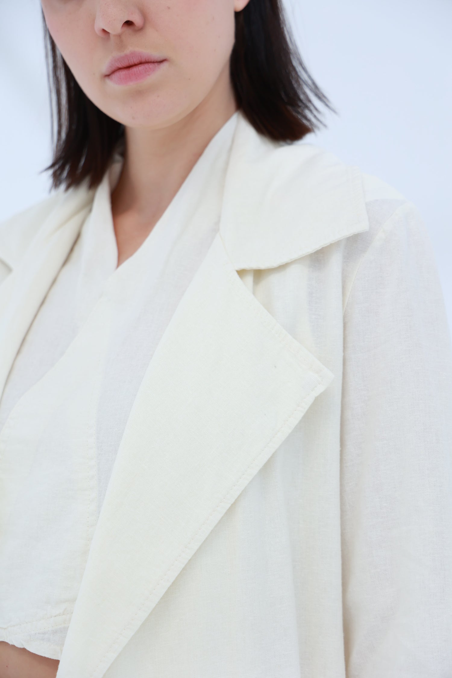 Colpo Long Linen Cardigan Burro | G Linen World