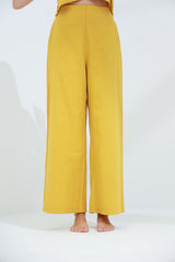 Colpo Linen Wide Leg Pants Zafferano | G Linen World