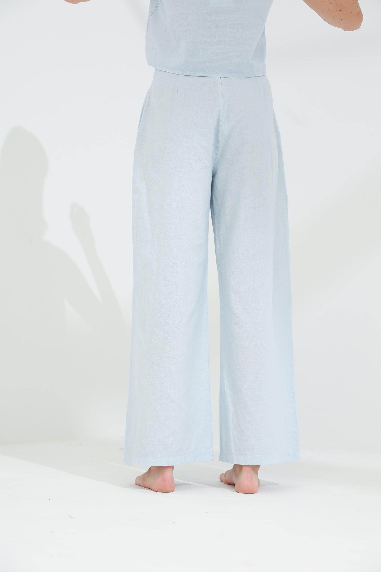 Colpo Linen Wide Leg Pants Cloud | G Linen World