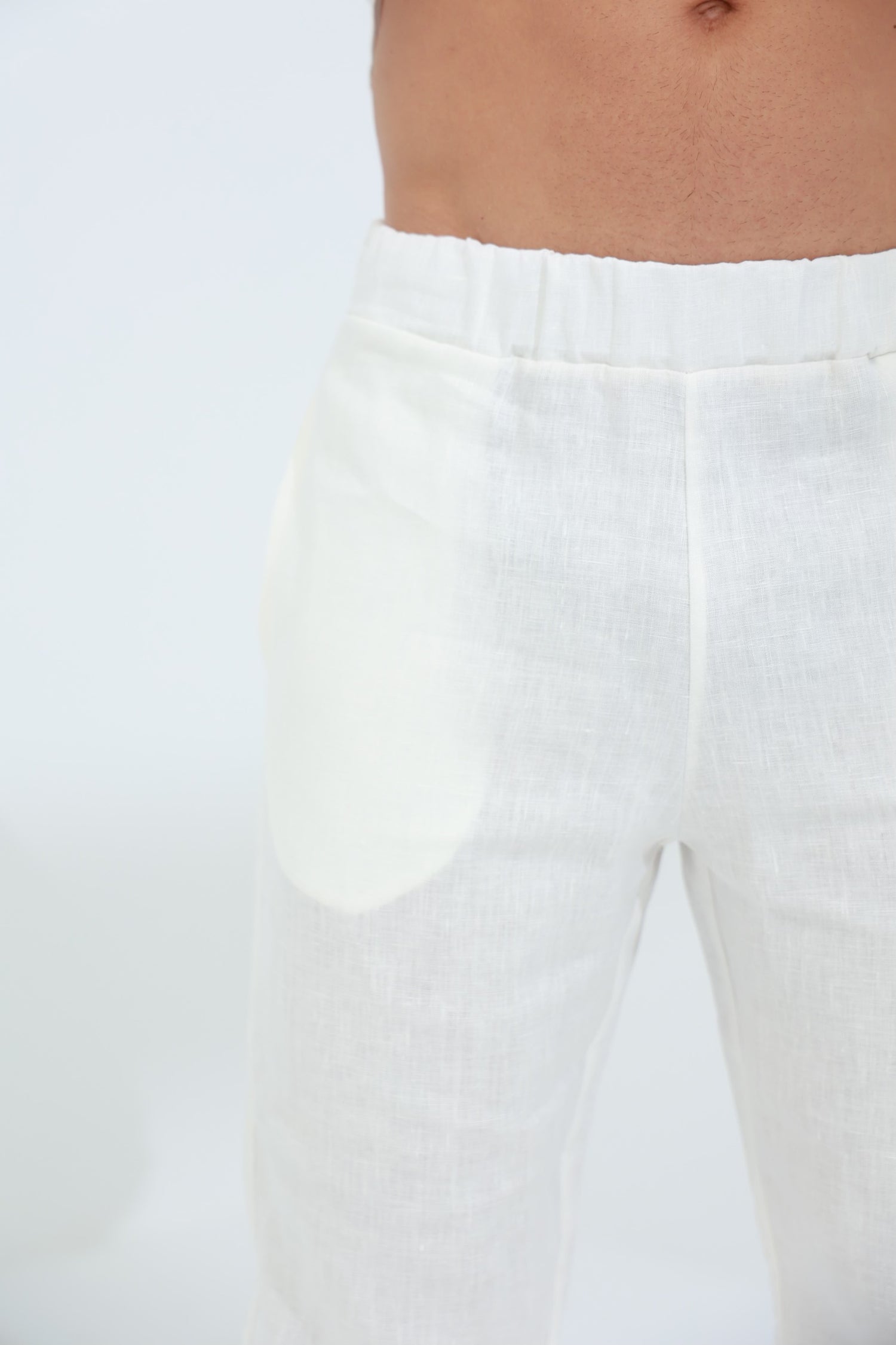 Ditta Men's 100% Linen Pants Burro | G Linen World