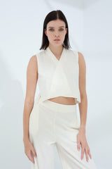 Colpo Linen Crop Top Burro | G Linen World