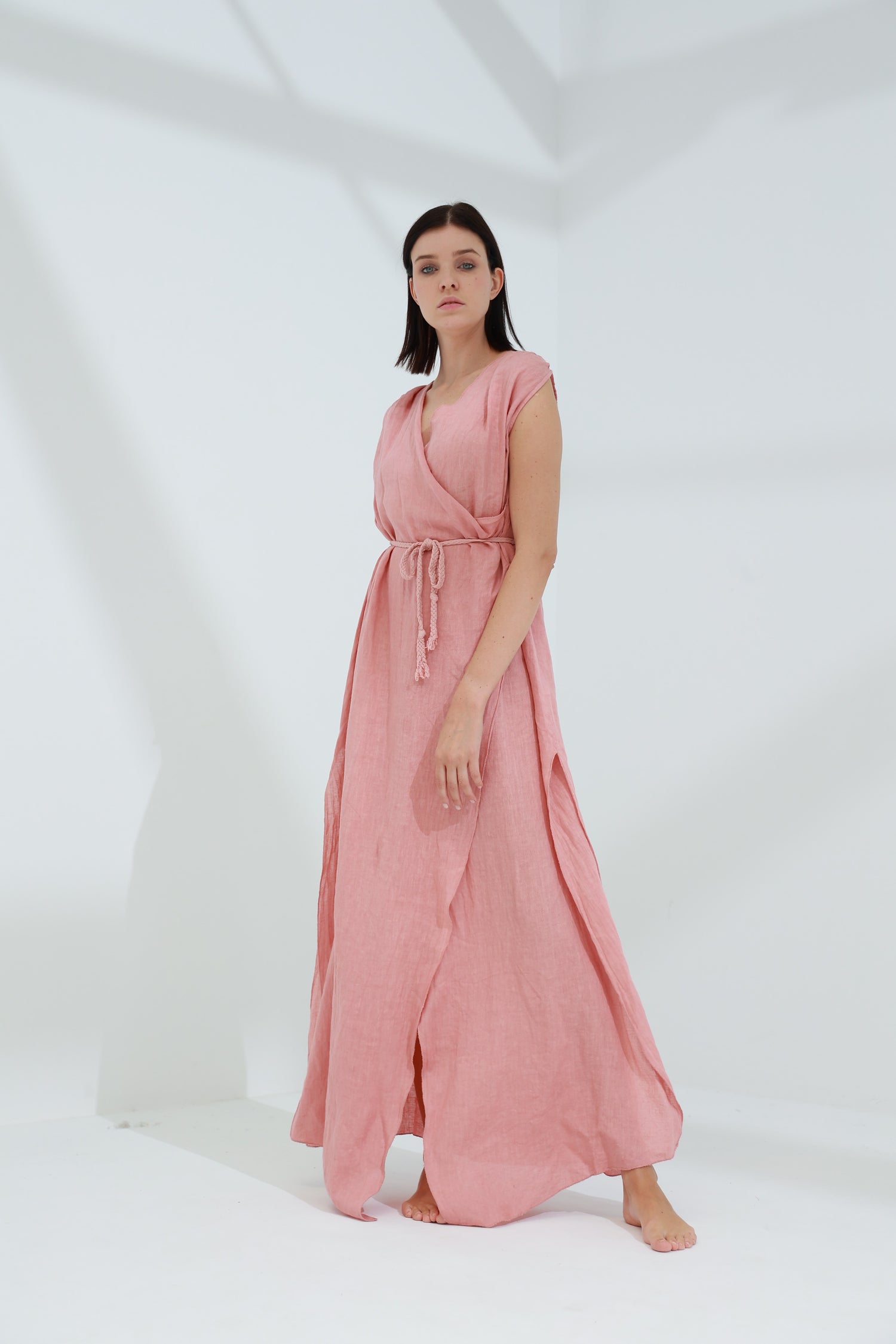 Pelle Pure Linen Cape Caramel | G Linen World