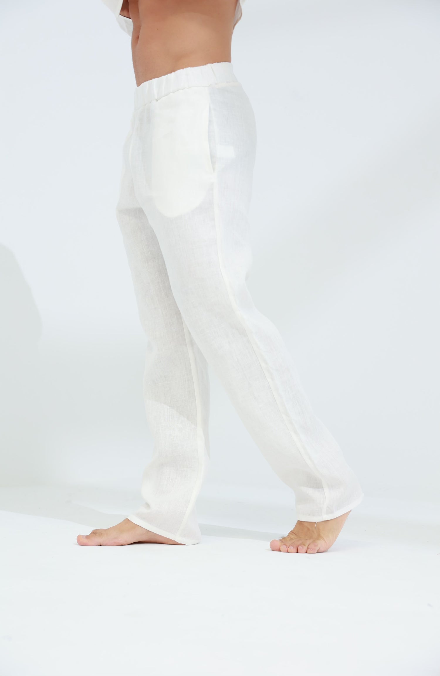 Ditta Men's 100% Linen Pants Burro | G Linen World