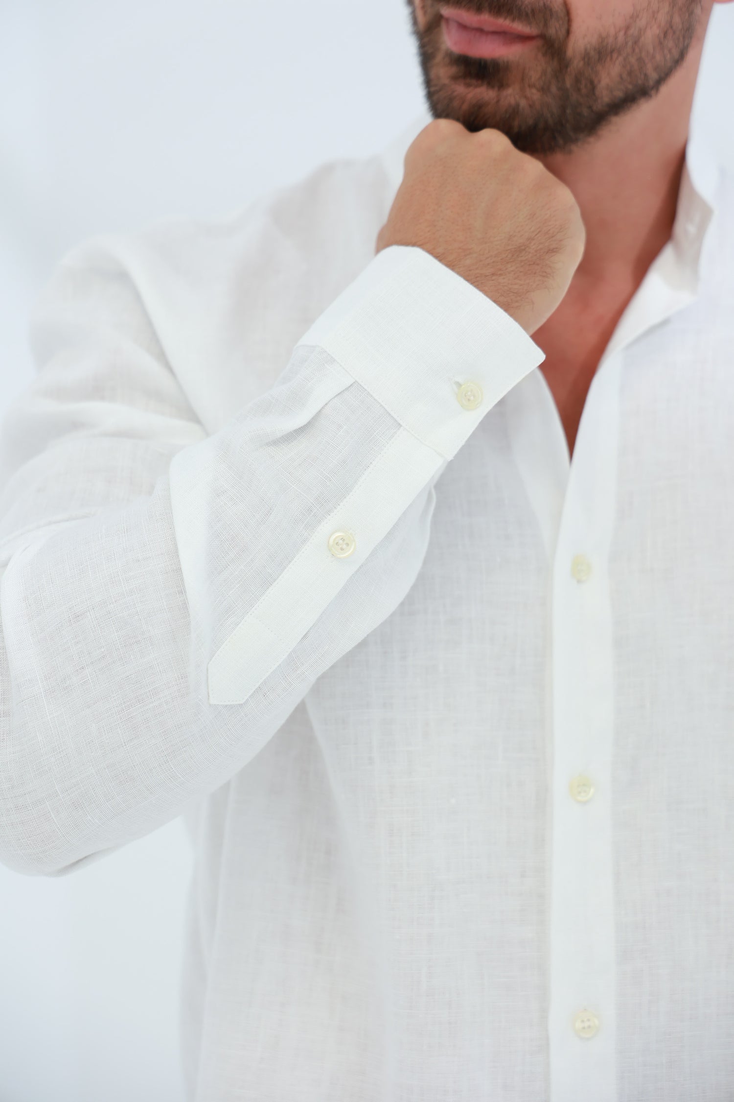 Armonia Men's 100% Linen Shirt - Optico | G Linen World