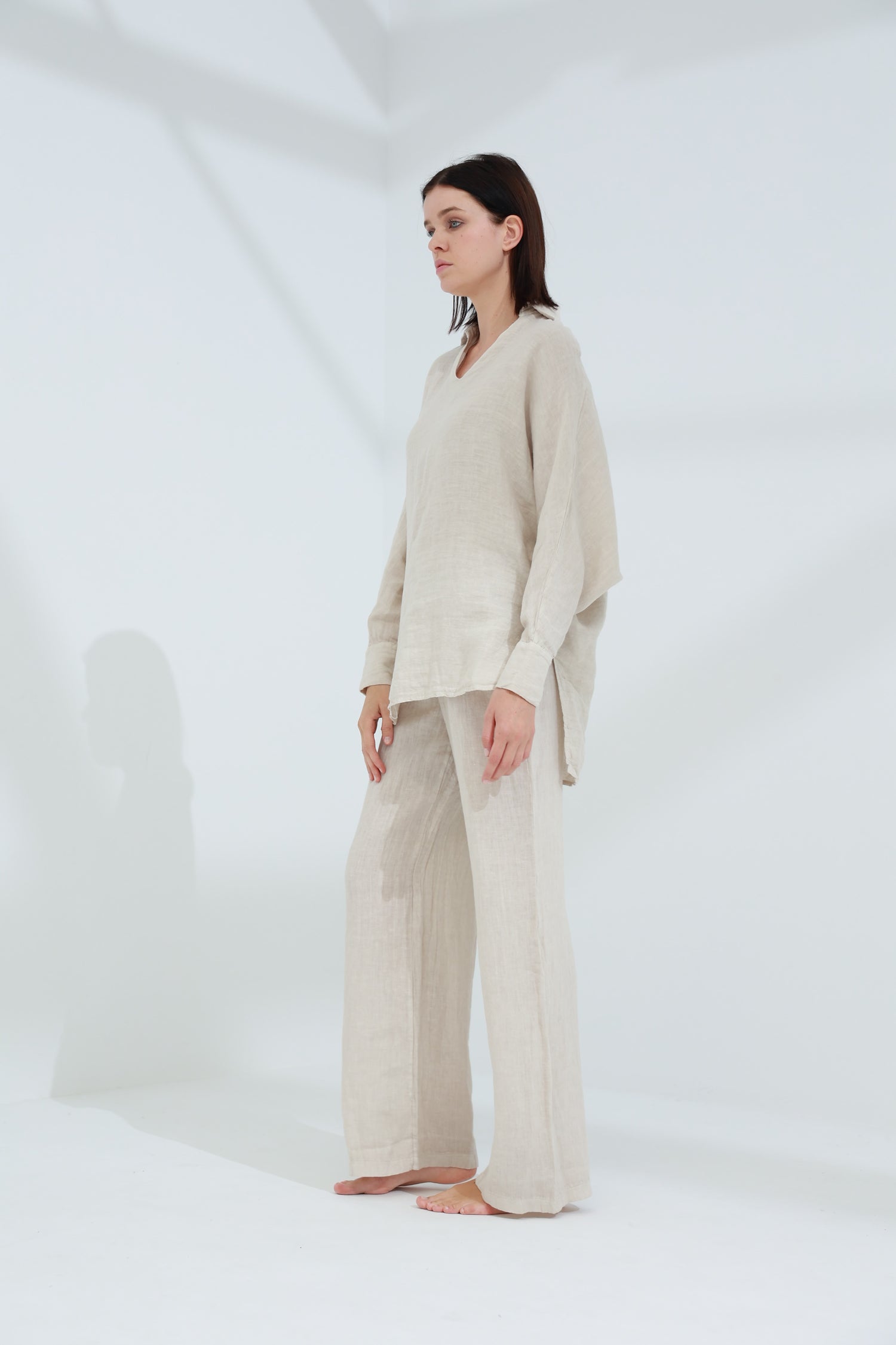 Armonia Pure Linen Shirt Sabbia | G Linen World
