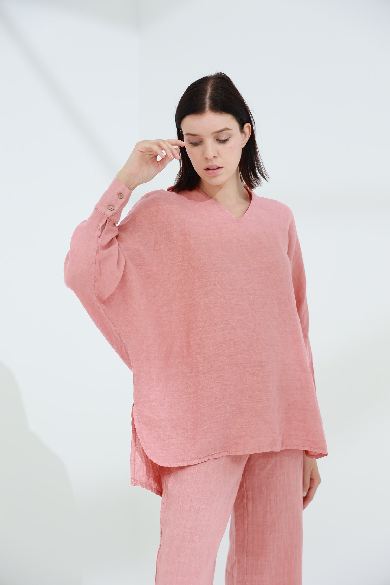 Armonia Pure Linen Shirt Caramel | G Linen World
