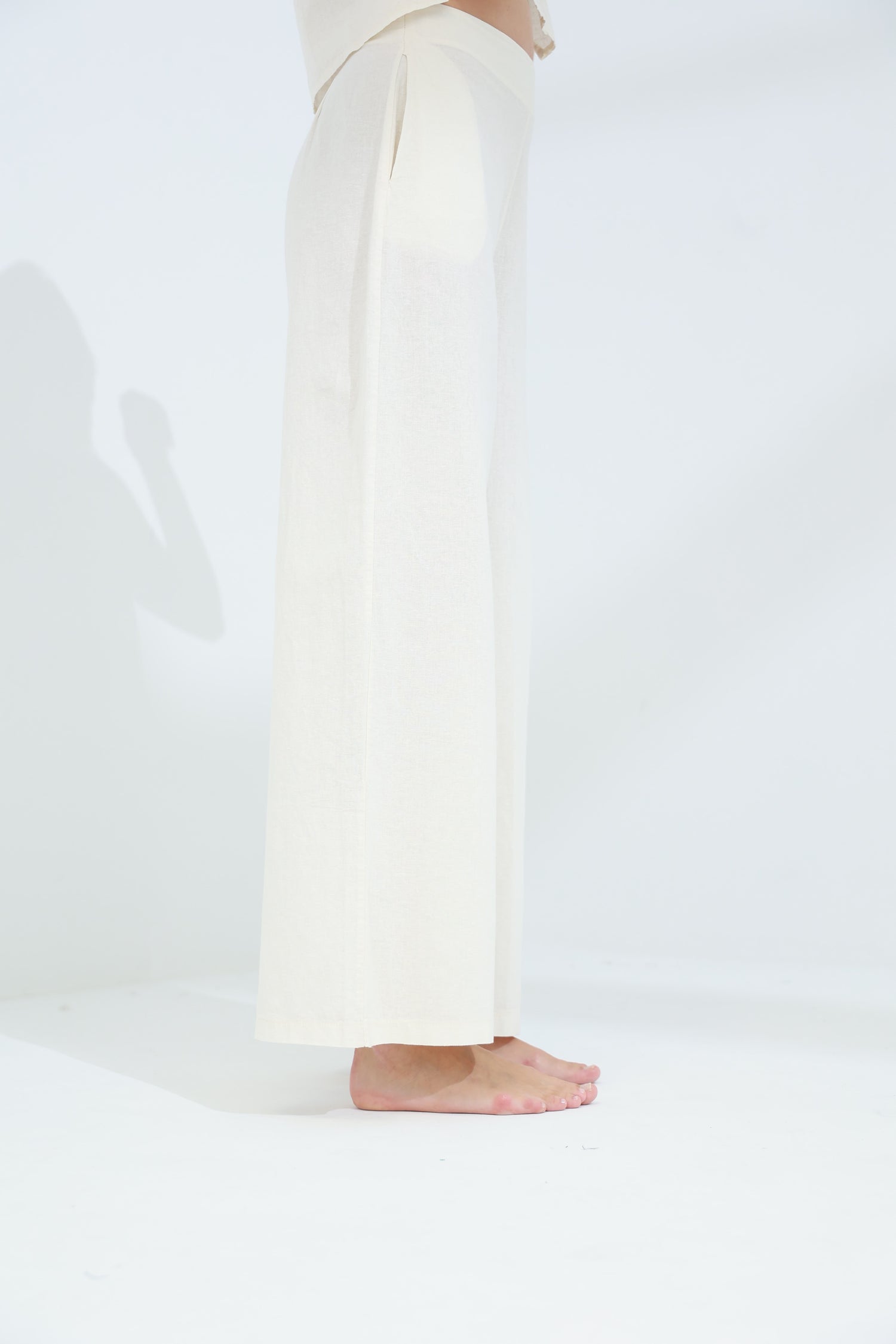 Colpo Linen Wide Leg Pants Burro | G Linen World