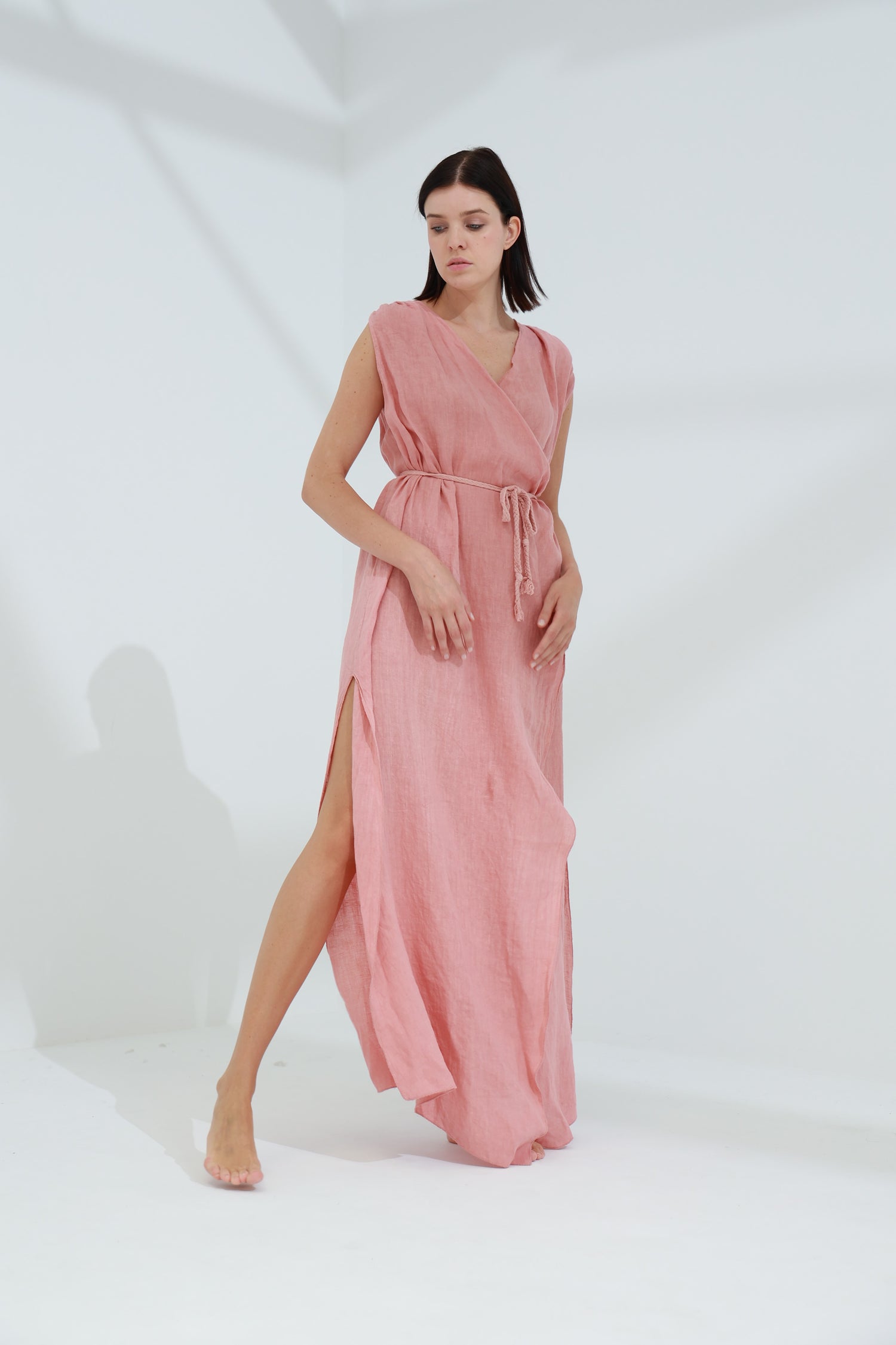 Pelle Pure Linen Cape Caramel | G Linen World