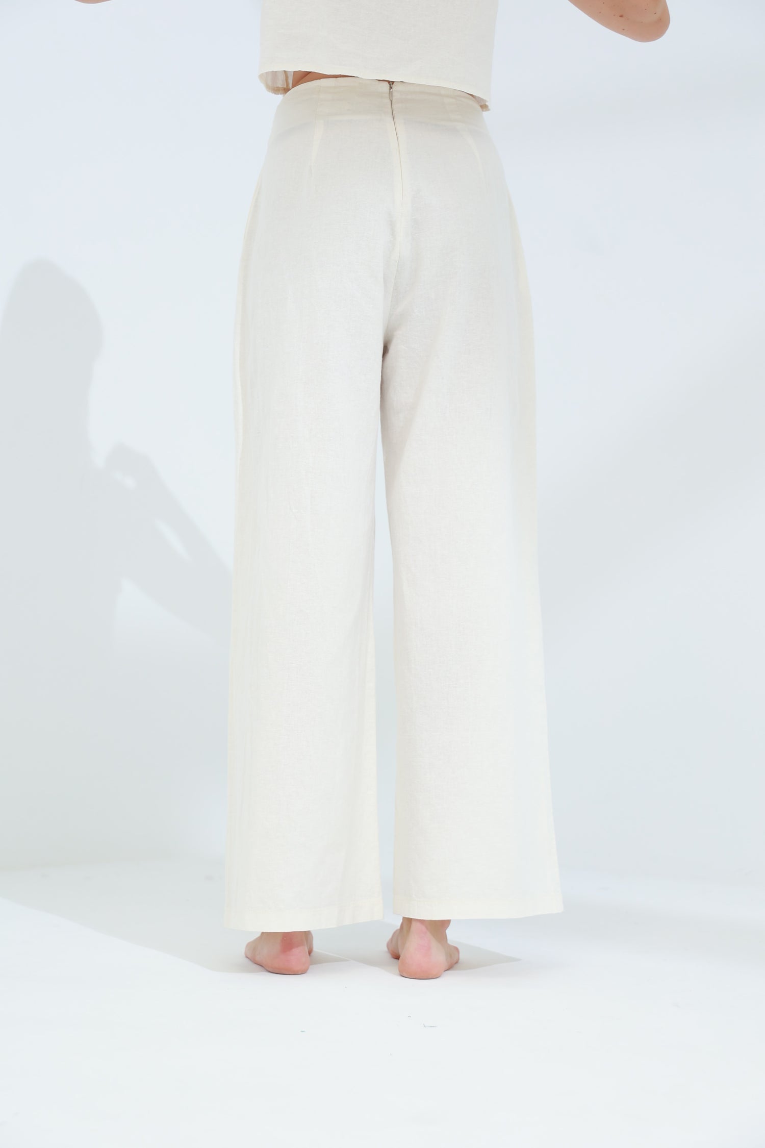 Colpo Linen Wide Leg Pants Burro | G Linen World