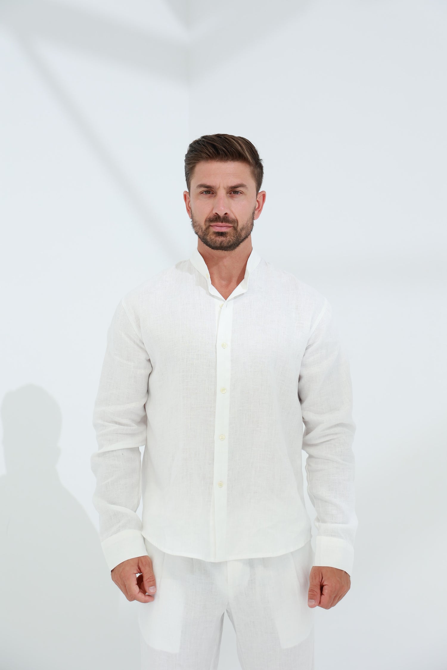 Armonia Men's 100% Linen Shirt - Optico | G Linen World