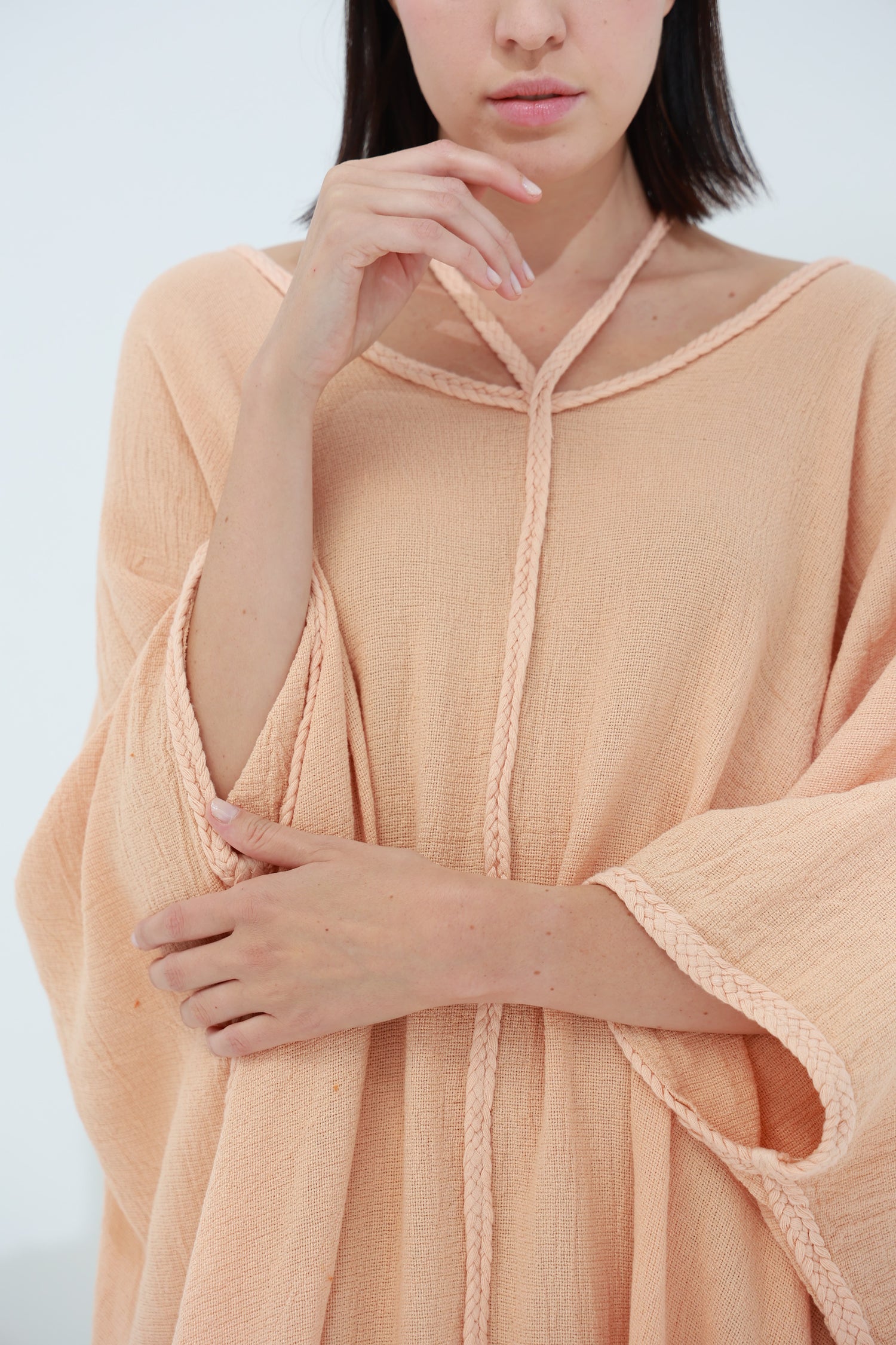 Sande Linen Kaftan Peach | G Linen World