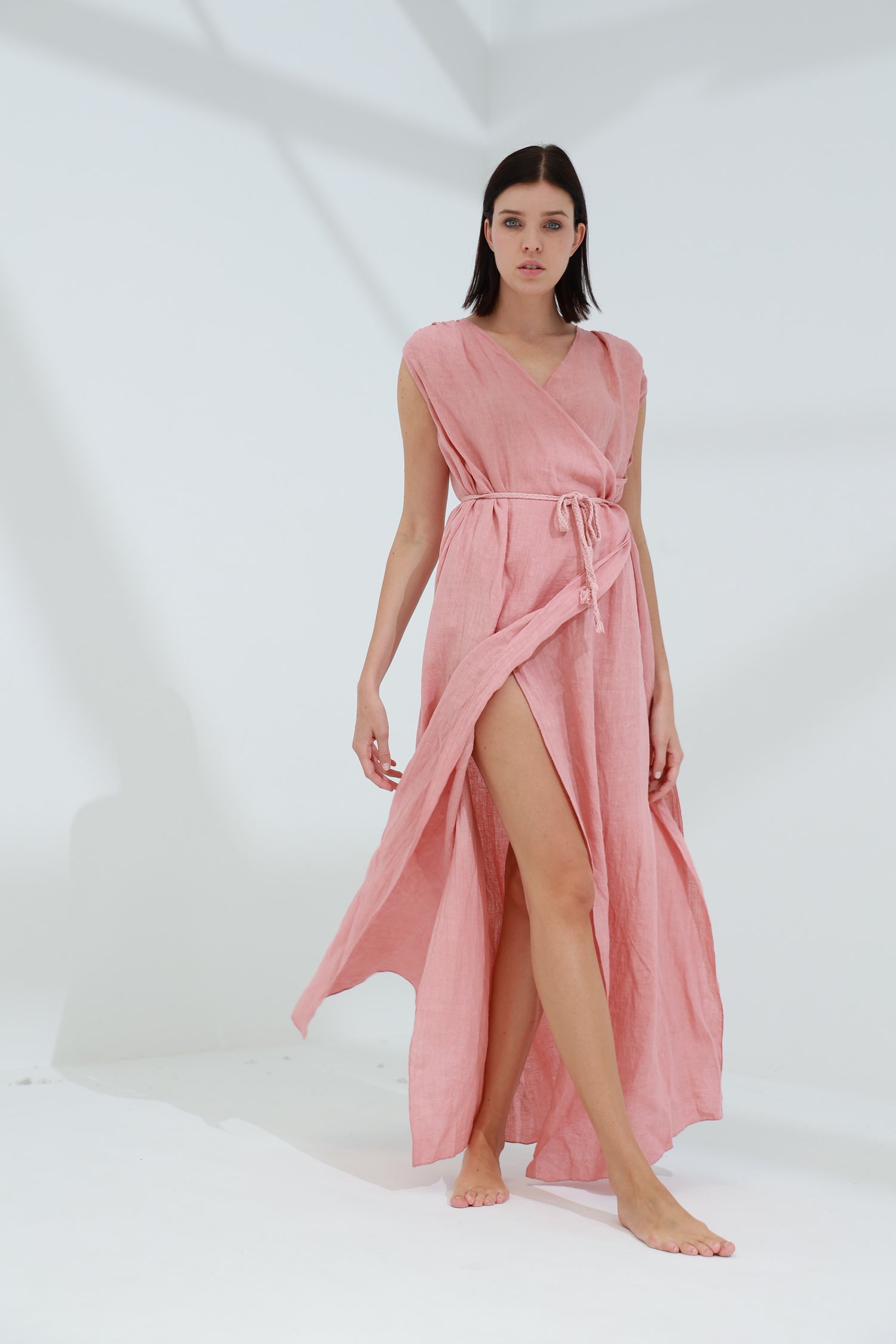 Pelle Pure Linen Cape Caramel | G Linen World