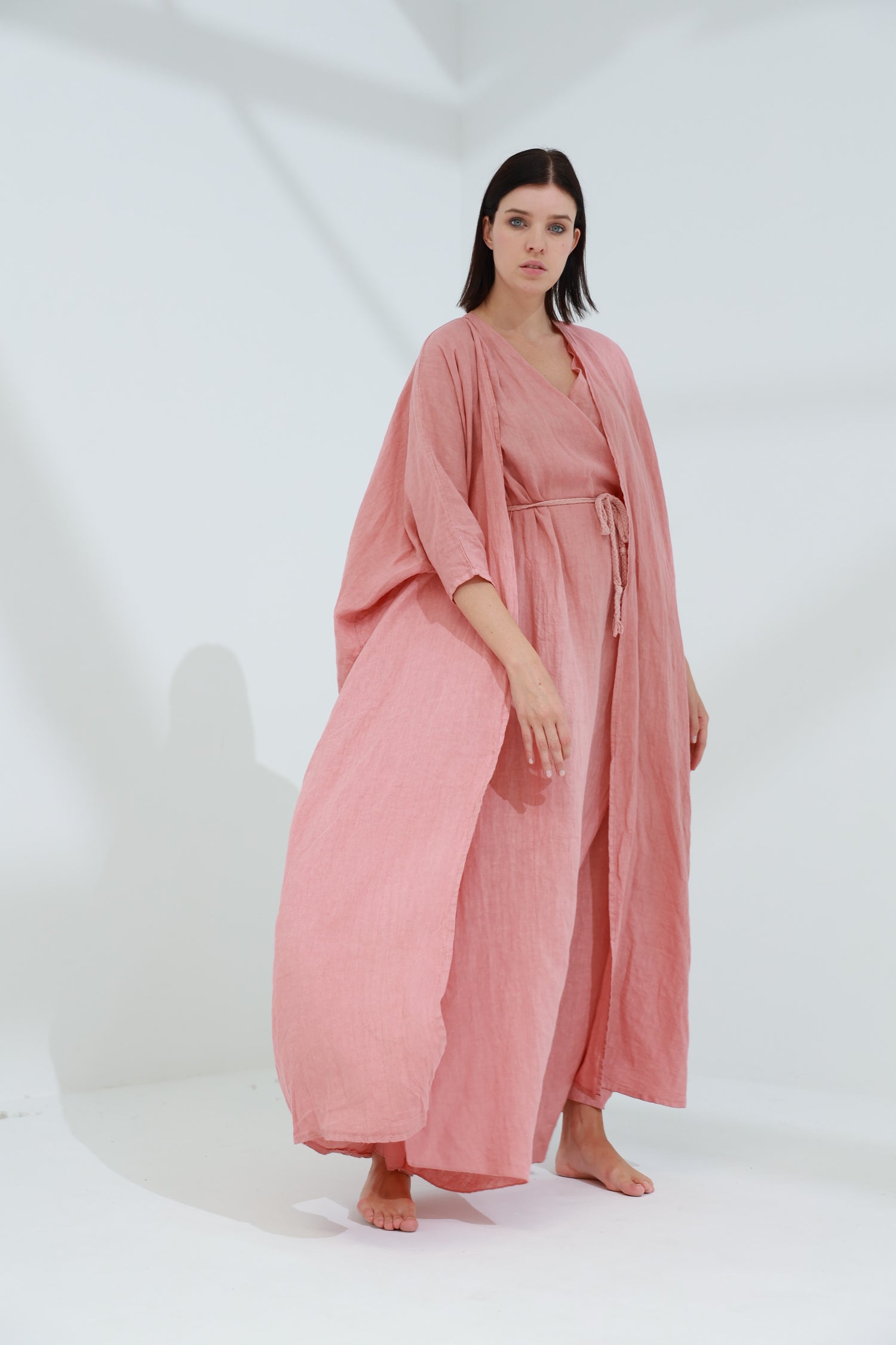 Pelle Pure Linen Cape Caramel | G Linen World