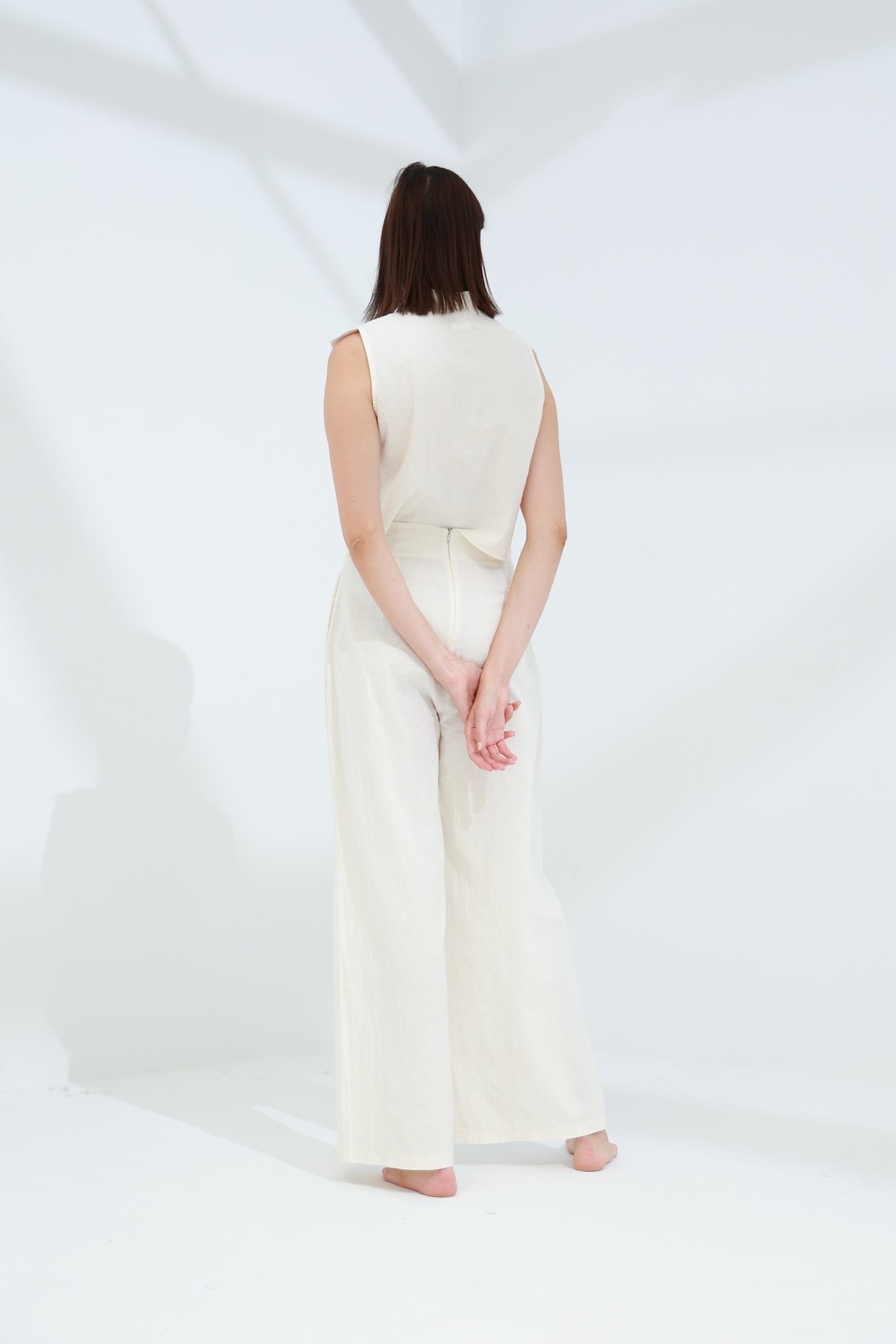 Colpo Linen Wide Leg Pants Burro | G Linen World