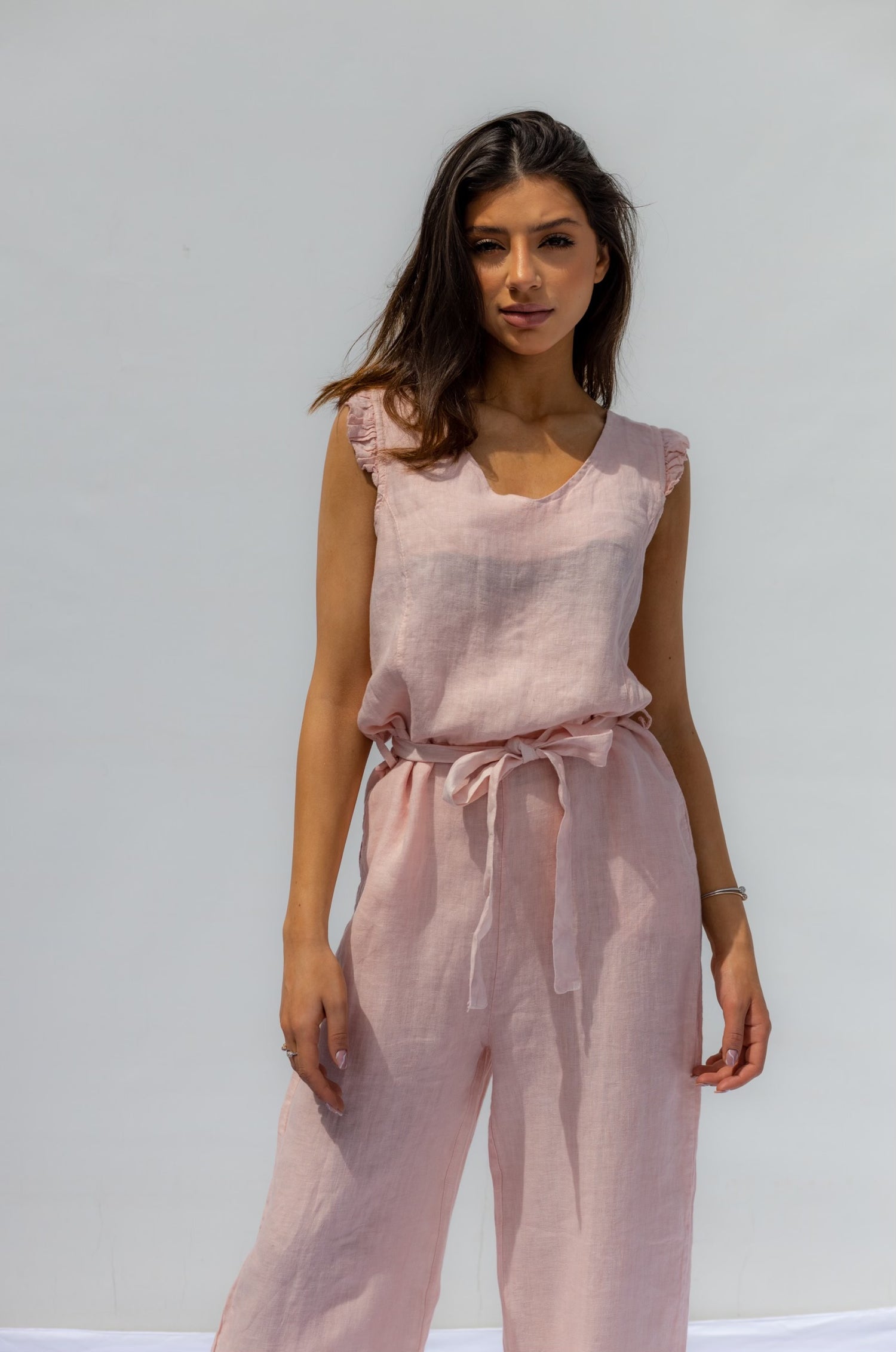 Dust Pink Sacha Jumpsuit - Carne
