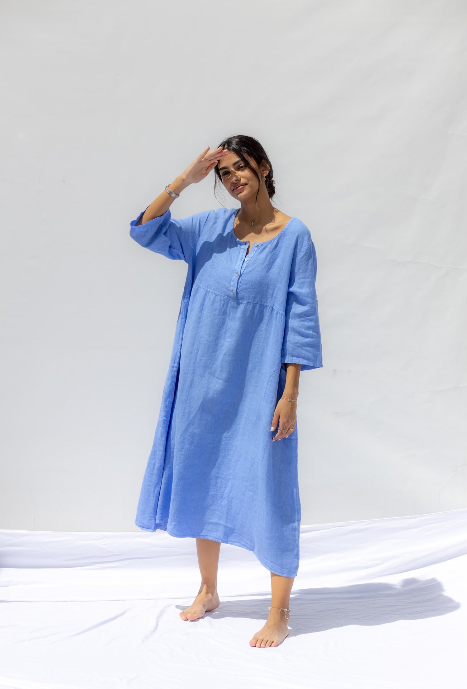 Light Blue Señorita Dress - Azzuro