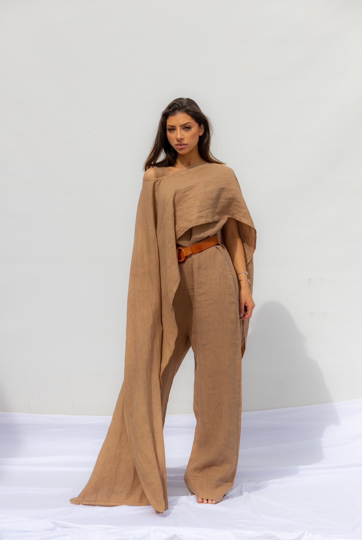 Light Brown Monaco Cape - Cammello