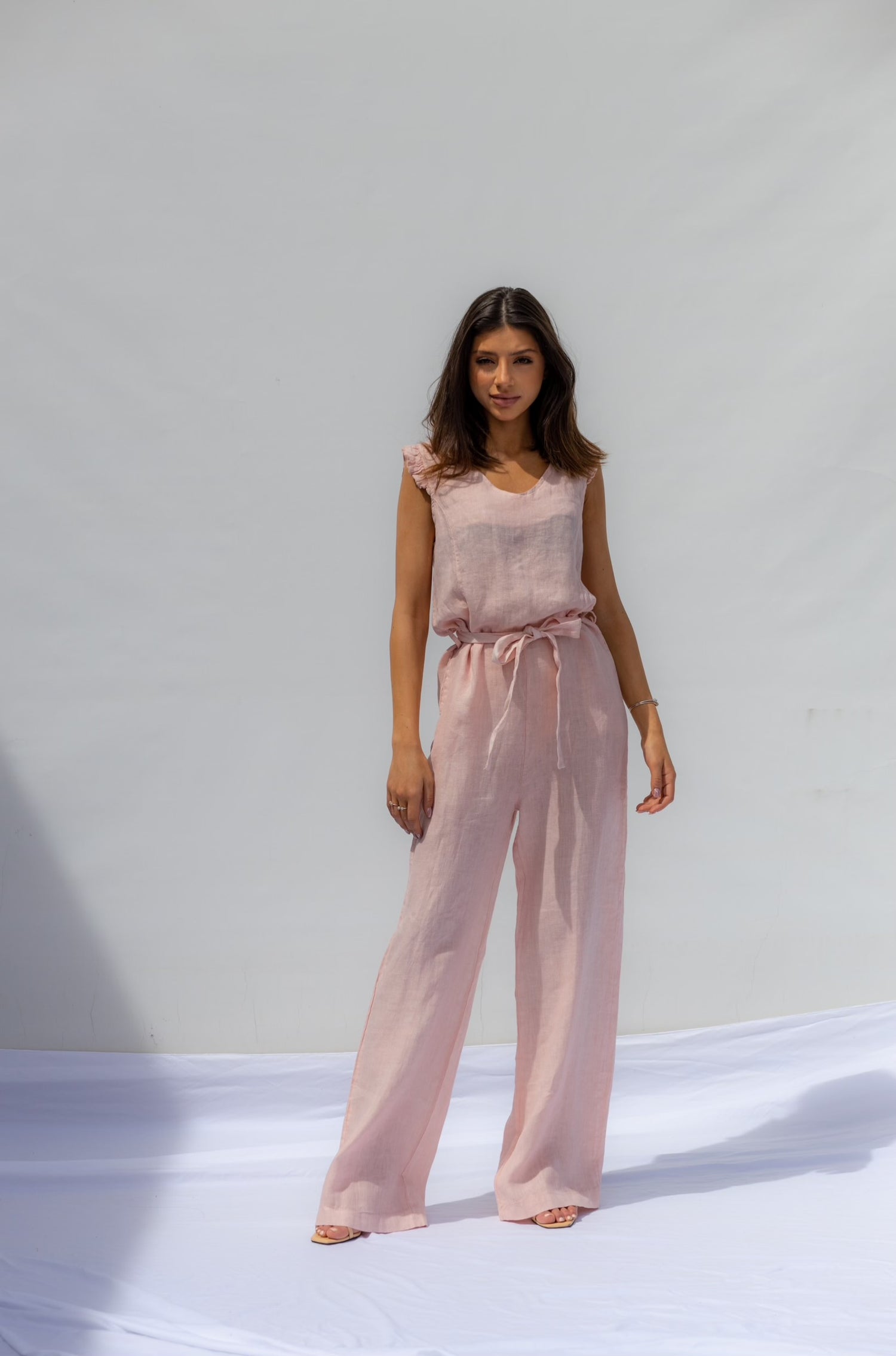 Dust Pink Sacha Jumpsuit - Carne