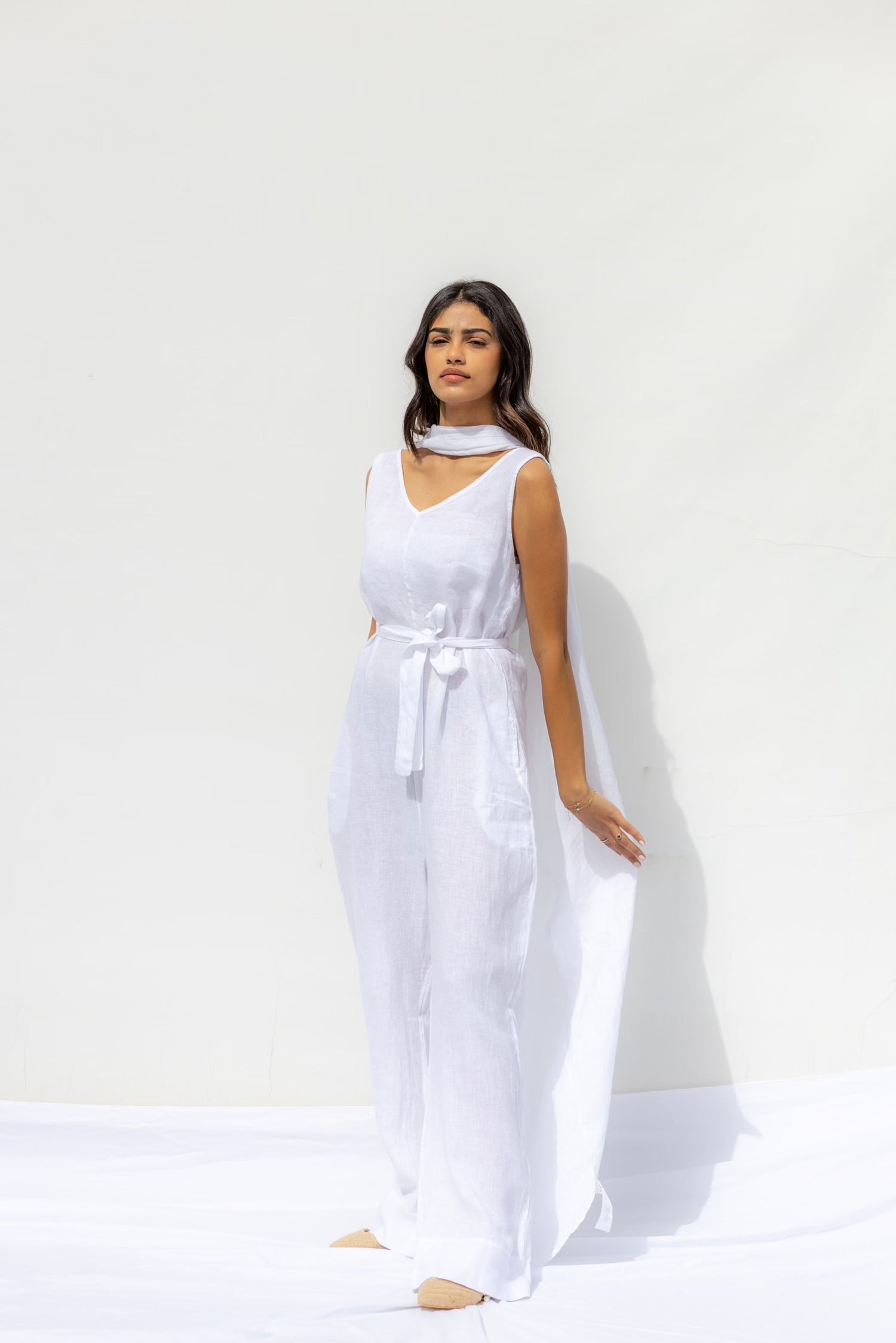 White Monaco Cape - Blanco