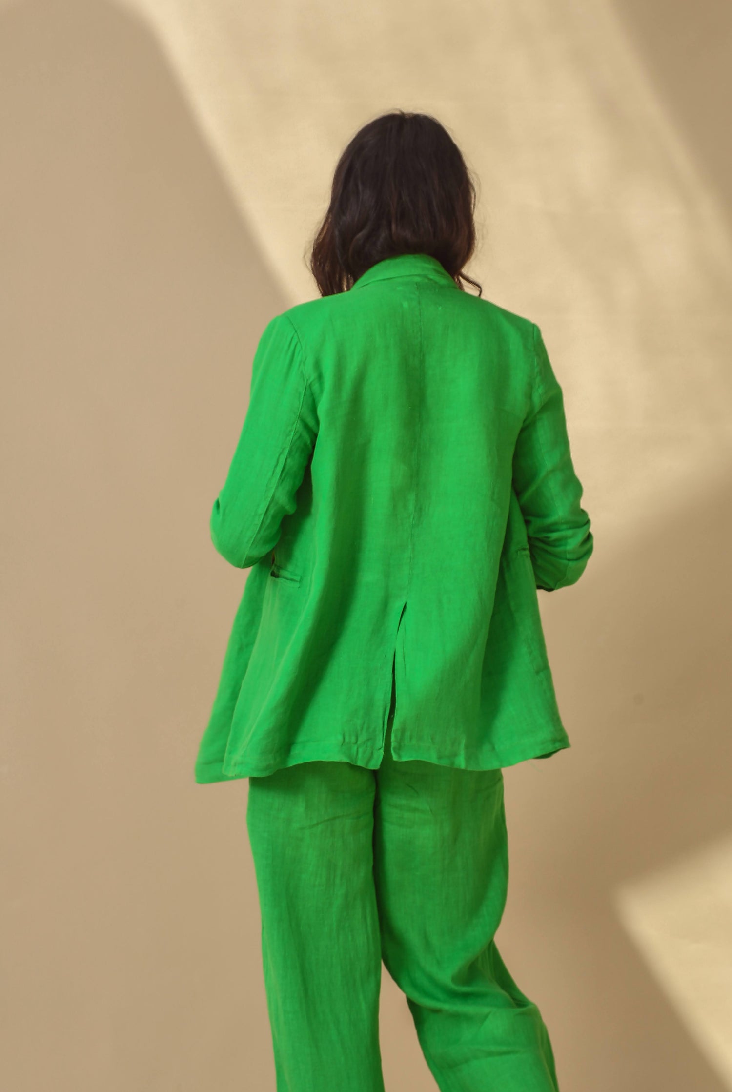 Sole Pure Linen Oversized Blazer in Bottega | G Linen World