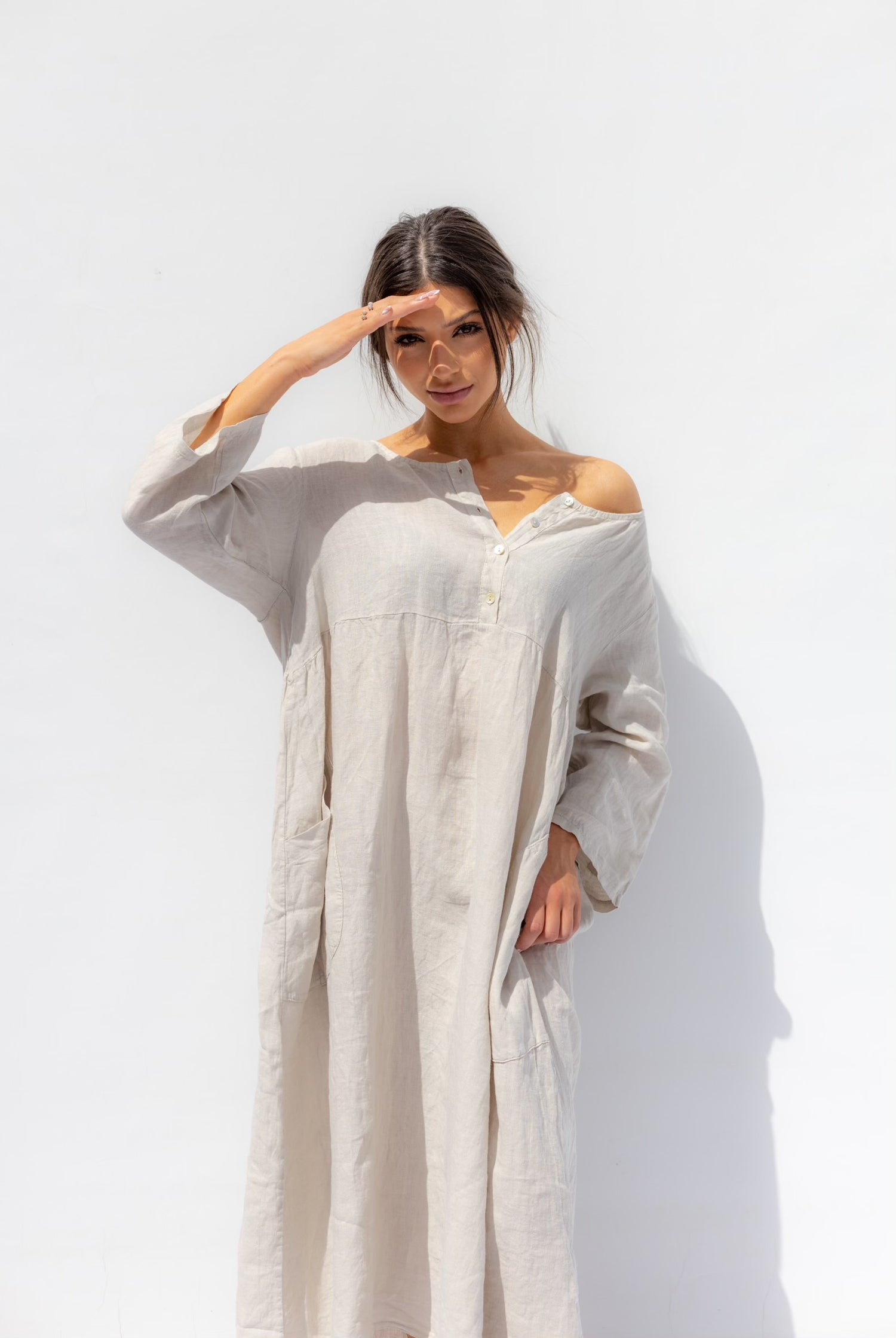 Natural Beige Señorita Dress - Sabbia