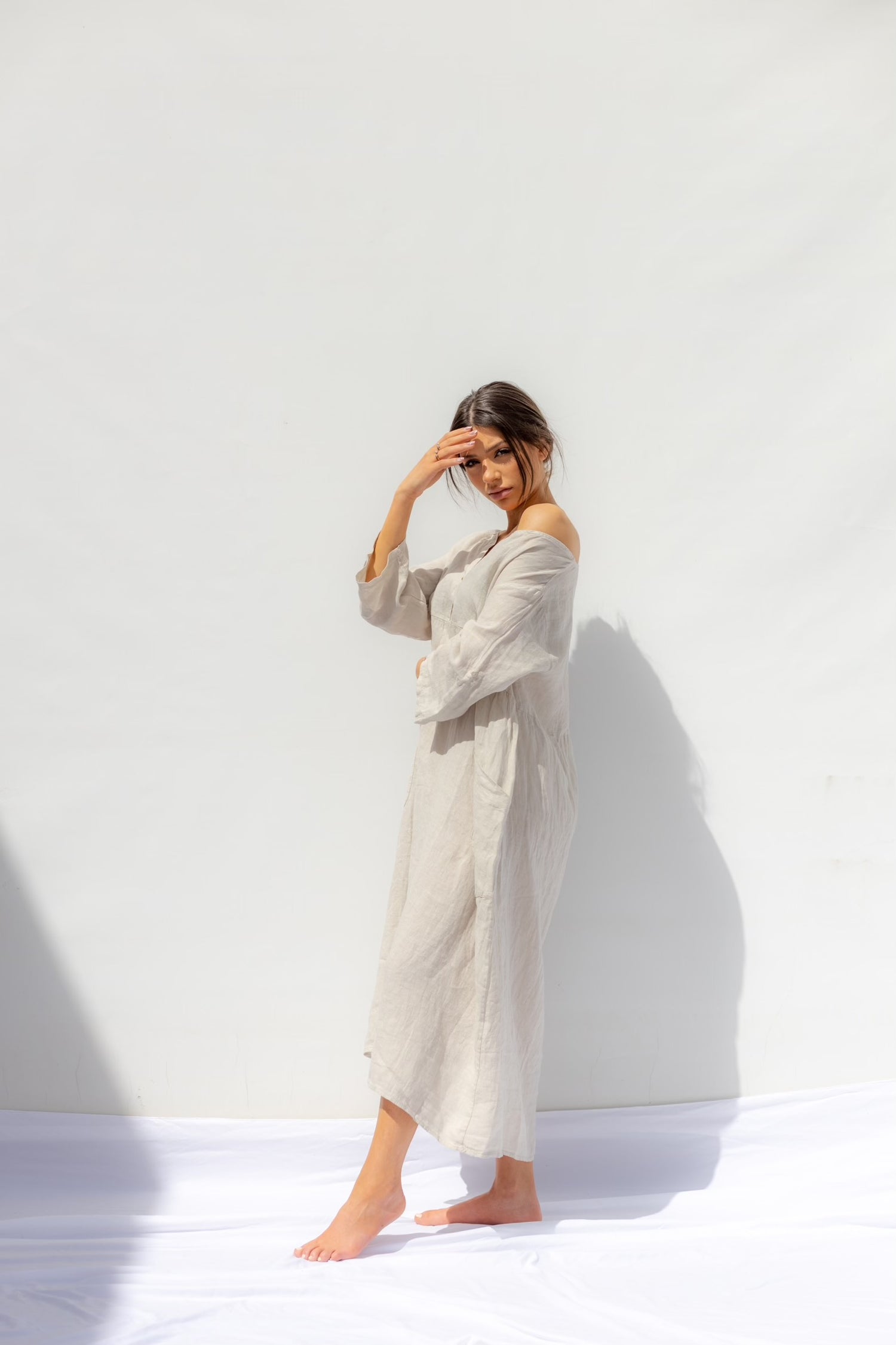 Natural Beige Señorita Dress - Sabbia