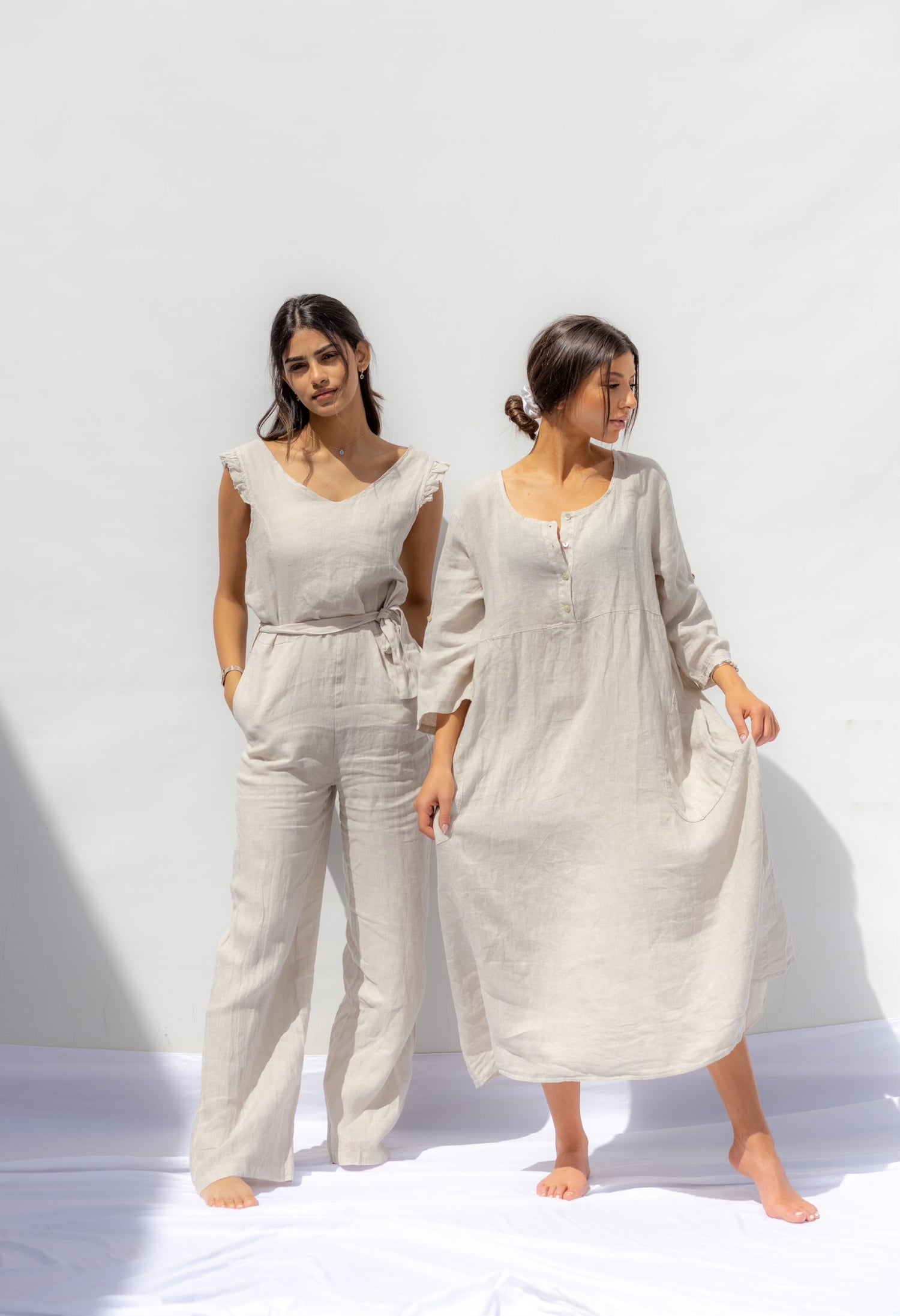 Natural Beige Señorita Dress - Sabbia