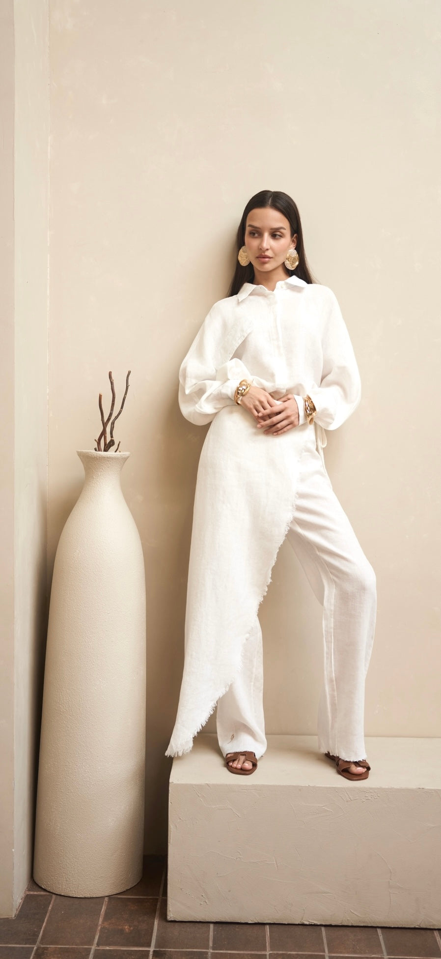 Lia Pure Linen Shirt | G Linen World