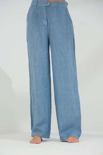 Armonia straight Leg Linen Pants Jeans | G Linen World