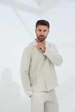 تحميل الصورة في عارض المعرض ، Occhi Men&#39;s 100% Pure Linen Shirt Beige | G Linen World
