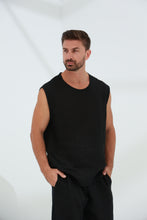 Load image into Gallery viewer, Commode Men&#39;s 100% Linen Top Black | G Linen World 
