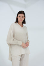 Load image into Gallery viewer, Armonia Pure Linen Shirt Sabbia | G Linen World 
