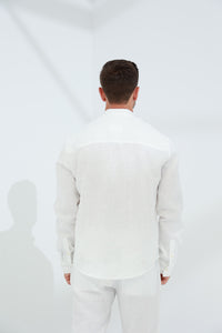 Armonia Men's Linen Shirt Optico