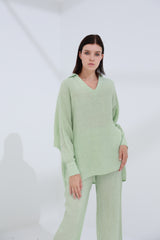 Armonia Pure Linen Shirt Verdino | G Linen World